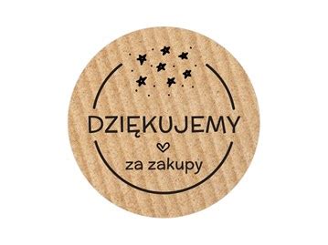 Naklejki Okr G E Kraft Dzi Kujemy Za Zakupy