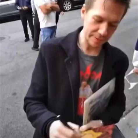 Tobias Forge Signed For Fans Outside Of Sunset Marcus Studio In L A