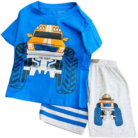 Đồ Bộ Cho Bé Trai 11 40 Kg Set Quần Áo Trẻ Em 1 12 Tuổi Cotton Chính Phẩm In Hoạt Hình Hot Trend