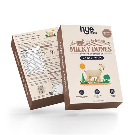 Hye Foods Milky Dunes Goat Milk Powder Chocolate Flavour Gms