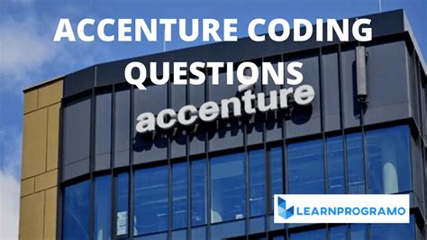 Accenture Coding Questions With Solutions 2023 Updated