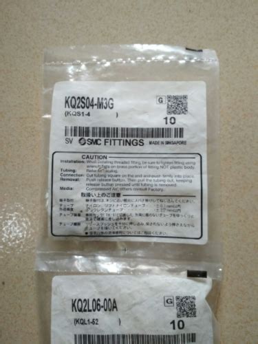 Bag Pcs New Smc Kq S M G Kq S M G Speed Fittings Ebay