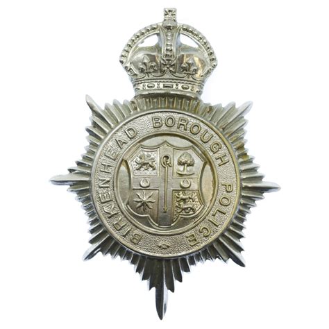 Birkenhead Borough Police Helmet Plate King S Crown