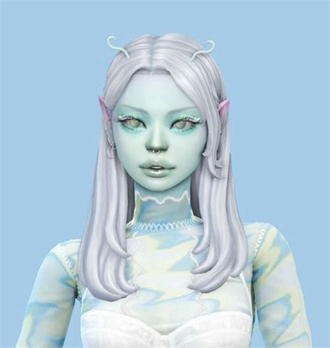 Leia by Deery | Lagoona blue sims 4 cc, Sims 4 alien base, Sims 4 cc alien