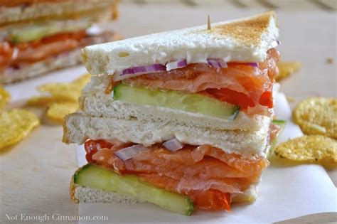 Smoked Salmon Club Sandwich - Not Enough Cinnamon