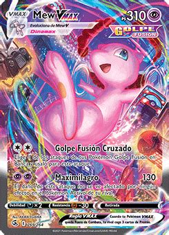 Mew VMAX Golpe Fusión Base de datos de cartas de JCC Pokemon