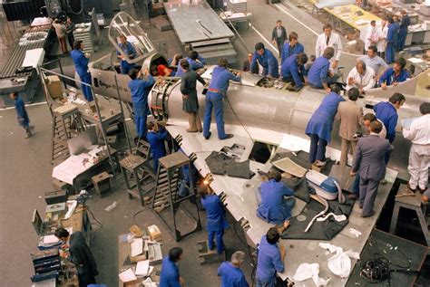 Mirage 2000 01 Prototype Getting A Lot Of Attention At The Saint Cloud Dassault Plant 1977