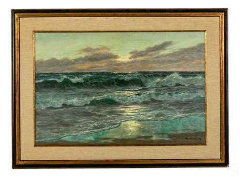 Sold Price P V Kalckreuth 1892 1970 Sea Landscape Painting July 3 0122 12 00 Pm Edt