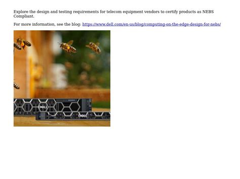 Design For Nebs Computing On The Edge Dell Technologies Info Hub