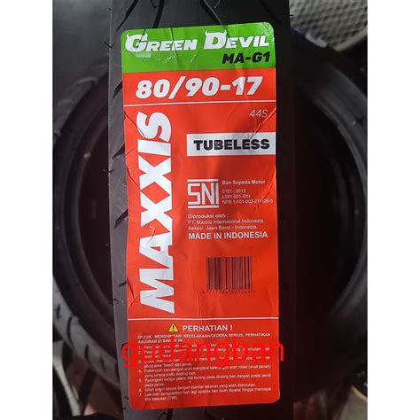 Jual Maxxis Green Devil Ma G Tubeless Ban Luar Motor Bebek