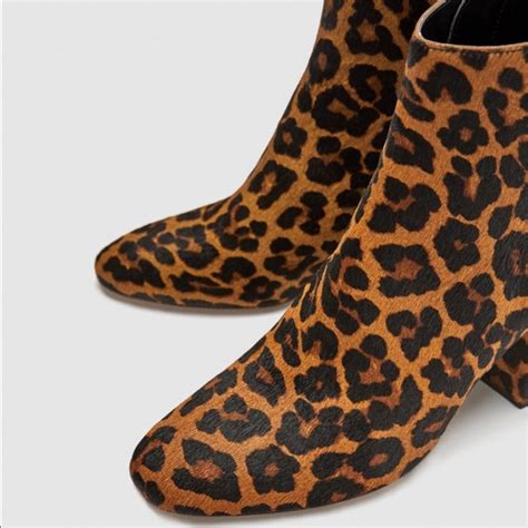 Zara Shoes Popular Zara Leopard Print Booties Poshmark