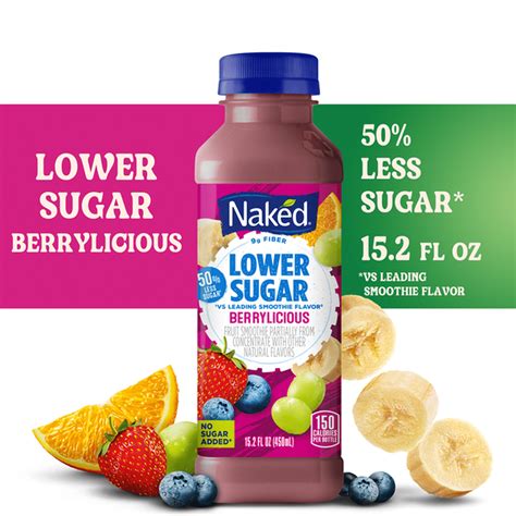 Naked Lower Sugar Berrylicious Flavored Smoothie Blend Fl Oz Delivery Or Pickup Near Me