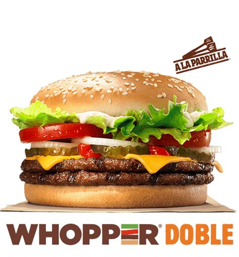 Whopper Doble Con Queso Burger King® Mexico