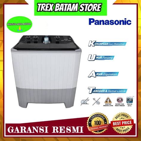 Jual PANASONIC NA W125FCV1V MESIN CUCI 2 TABUNG 12G BATAM Shopee