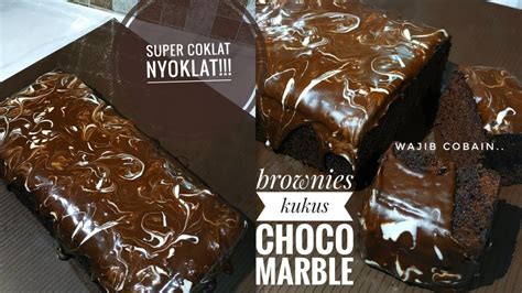 Cara Membuat Brownies Kukus Choco Marble Super Empuk Nyoklat Banget