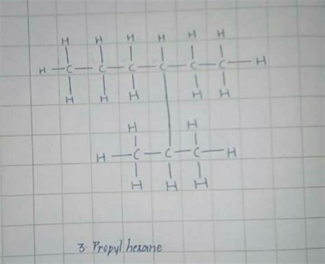 What Is The Structure Of 3 Propyl Hexane Edurev Class 10 Question