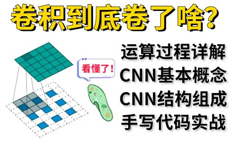 【草履虫都直呼能看懂！】计算机博士把cnn卷积神经网络给彻底讲清楚了！！ 人工智 哔哩哔哩