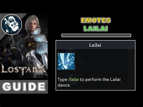 How To Get Lailai Emote In Lost Ark Emotes Location Guide YouTube