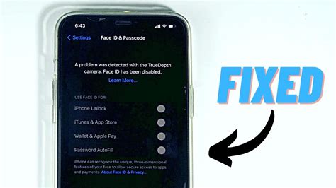 How To Fix Face Id Not Working Has Been Disabled A Problem Was