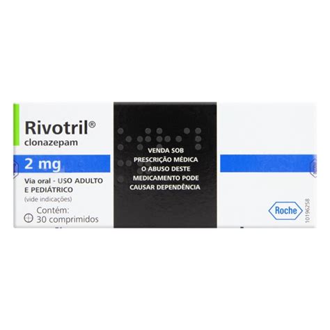 Rivotril Roche 30 Comprimidos 2mg Formula Dos Gigantes