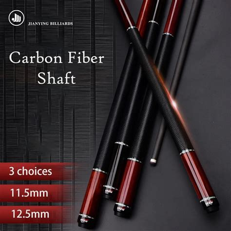 Yfen Carbon Fiber Pool Cue Stick 11 5mm 12 5mm With Genuine Leather