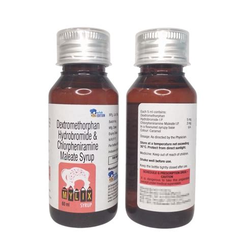 DEXTROMETHORPHAN HYDROBROMIDE 5MG CHLORPHENIRAMINE MALEATE 2MG MYLIX