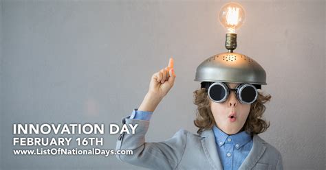 INNOVATION DAY - List Of National Days