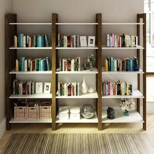 Conjunto Estantes Para Livros Prateleiras Biblioteca Az Premium