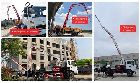 Boom Concrete Pump Truck Can Flexibly Cross Obstacles Hydraulic