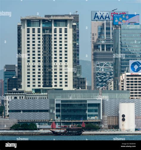 The Aqua Luna Chinese Tourist Junk Moored By The Hong Kong Museum Of