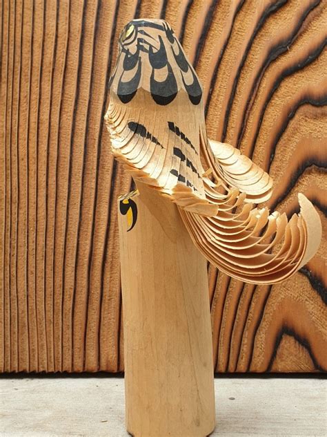 Hand Carved Falcon Sasano Bori Hobbies Toys Memorabilia