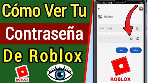 C Mo Ver Tu Contrase A De Roblox C Mo Ver Tu Contrase A De Roblox Si