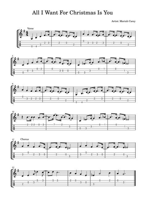 All I Want For Christmas Is You (Mariah Carey) - Easy Ukulele Fingerpicking Tab - FINGERSTYLE GUITAR