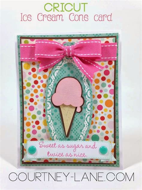 Courtney Lane Designs Ice Cream Cone Card