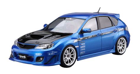 Hobby Design 124 Impreza WRX STI Wide Body Kit Detailup Set Model Car