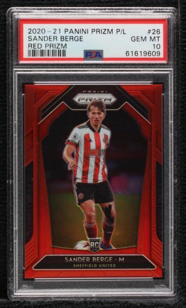 Panini Prizm Premier League Red Prizm Sander Berge