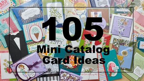 105 Card Ideas Jan Jun 2021 Stampin Up Mini Catalog YouTube