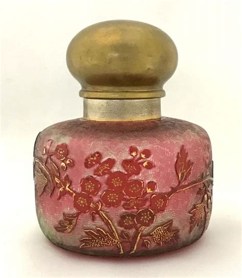 European Acid Etched Cameo Glass Inkwell Circa 1890 Cynthia Findlay Fine Jewellery And Antiques