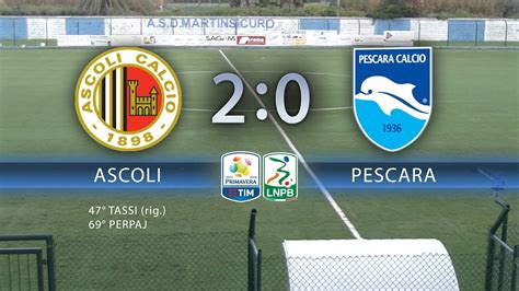 Primavera Ascoli Pescara 2 0 Gli Highlights