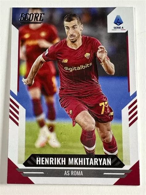 Panini Score Soccer Serie A As Roma Henrikh Mkhitaryan Eur