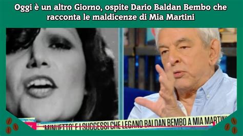 Oggi è un altro Giorno ospite Dario Baldan Bembo che racconta le