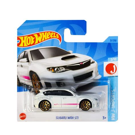 Masinuta Metalica Hot Wheels Subaru Wrx Sti Alb Emag Ro