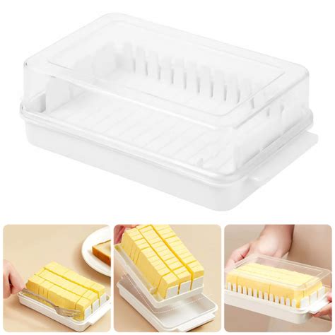 Butter Dish Detachable Butter Storage Container with Lid Quantitative ...