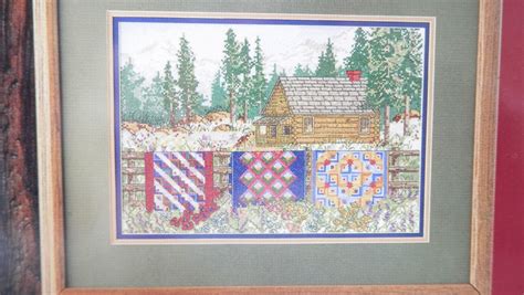 Counted Cross Stitch Pattern Log Cabin Quilts Diane Phalen 1996 On EBid