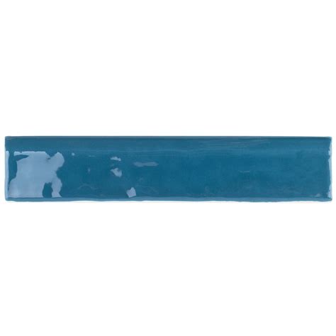 Shop Seaport Atlantic X Polished Ceramic Bullnose Tilebar