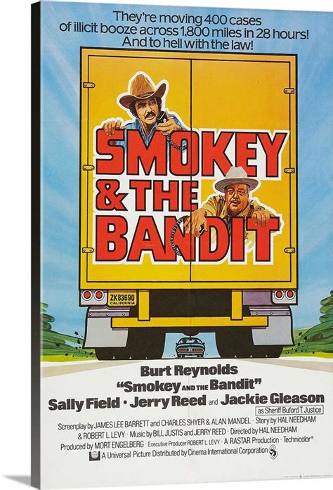 Smokey And The Bandit - Movie Poster Wall Art, Canvas Prints, Framed ...