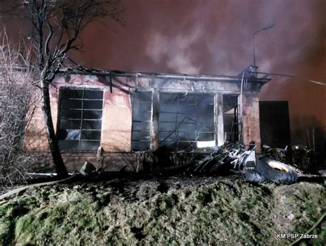 Pożar w warsztacie samochodowym przy ulicy Pawliczka W akcji gaśniczej