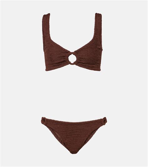 Hallie Bikini In Brown Hunza G Mytheresa