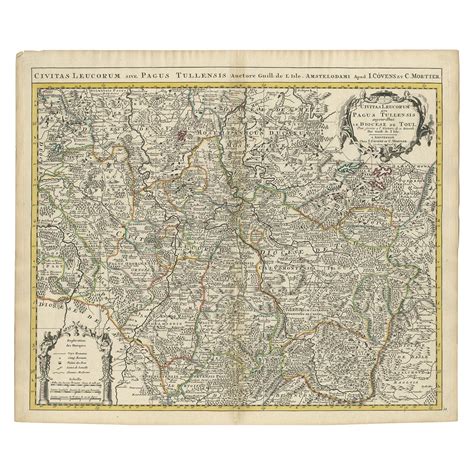 Antique Map Of Denmark By Covens And Mortier For Sale At Stdibs