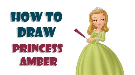 How To Draw Princess Amber Sofia The First Youtube